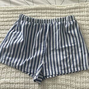 Blue and White boxer shorts